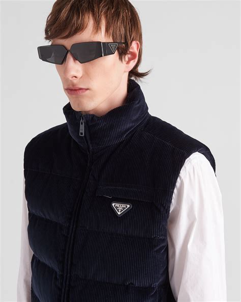 blue prada vest|prada vest.